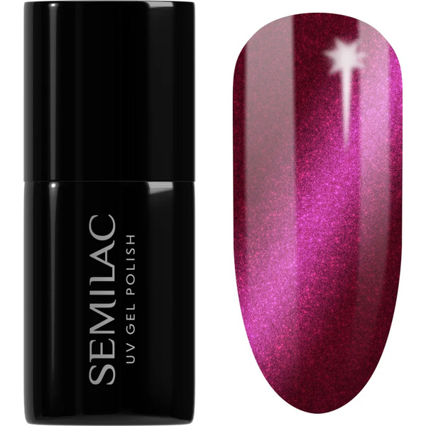  Semilac Uv Hybrid Silk Effect Gel Nail Polish For Uv/led Hardening Shade 468 Pink Cosy Essential 7 Ml 