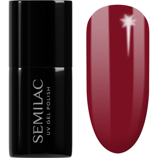  Semilac Uv Hybrid Winter Collection Gel Nail Polish For Uv/led Hardening Shade 592 Jelly Cherry 7 Ml 