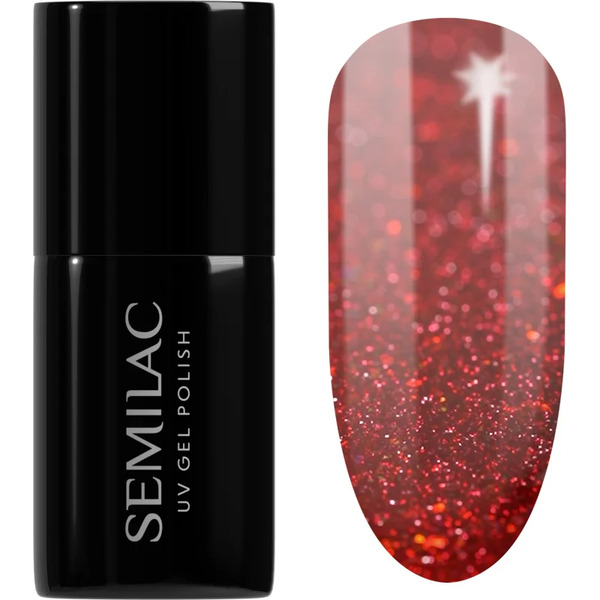  Semilac Uv Hybrid Winter Collection Gel Nail Polish For Uv/led Hardening Shade 609 Snow Berries 7 Ml 