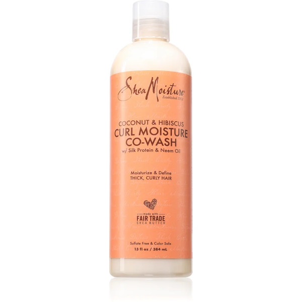  Shea Moisture Coconut & Hibiscus Co-wash Cleanser Deeply Cleansing Conditioner For Curly Hair 384 Ml 