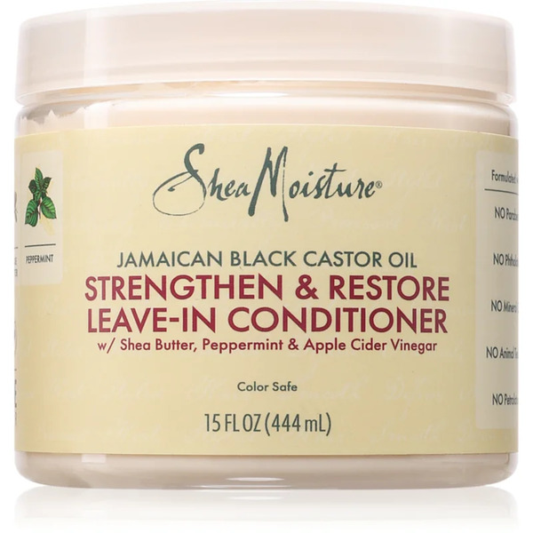  Shea Moisture Jamaican Black Castor Oil Strengthen & Restore Leave-in Conditioner For Curly Hair 431 Ml 