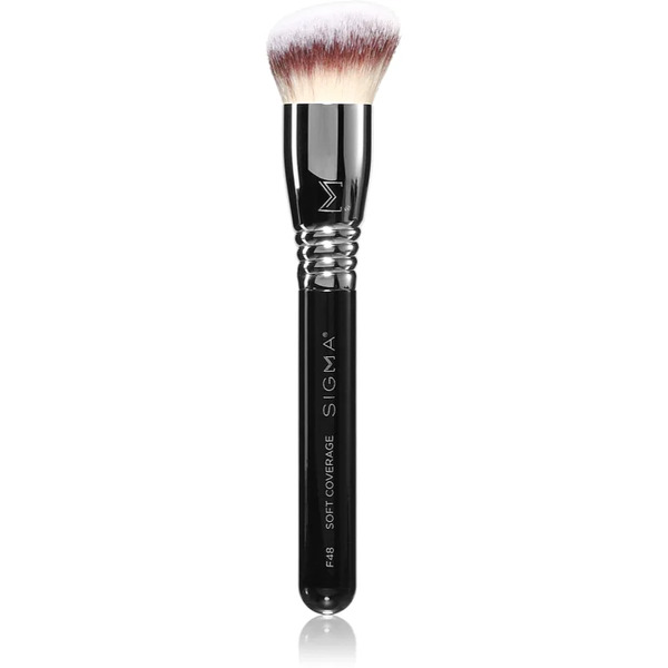  Sigma Beauty Face F48 Soft Coverage Cream And Liquid Foundation Brush 1 Pc 