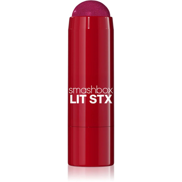  Smashbox Lit Stx Blushlighter Blusher With Illuminator In A Stick Shade Pixel Plum 5 G 
