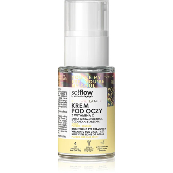  So!flow Brightening Eye Cream With Vitamin C Detoxifying And Brightening Cream For The Eye Area With Vitamin C 15 Ml 