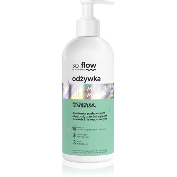  So!flow Hair Without Volume Protein-emollient Conditioner Conditioner For Hair That Lacks Volume 300 Ml 