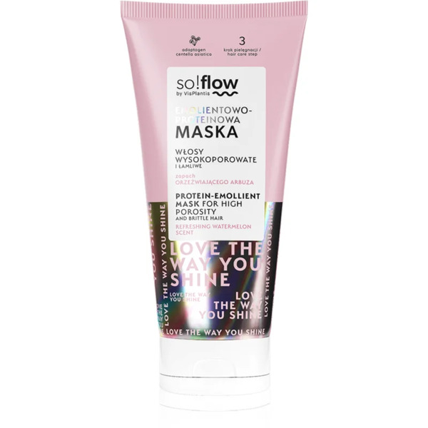  So!flow High Porosity Hair Protein-emollient Mask Fortifying Mask For Brittle And Stressed Hair 200 Ml 
