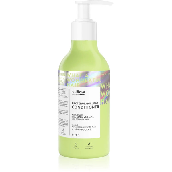 So!flow Low Porosity Hair Protein-emollient Conditioner Conditioner For Hair That Lacks Volume 400 Ml 