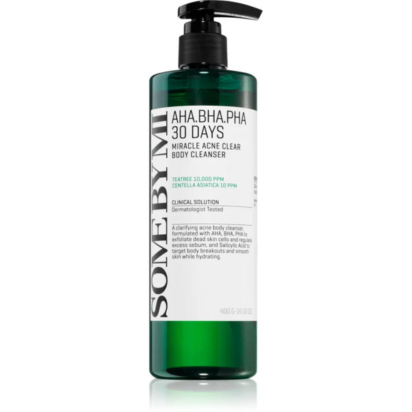  Some By Mi Aha∙bha∙pha 30 Days Miracle Acne Clear Body Cleanser Foaming Cleansing Gel For Problem And Oily Skin 400 G 