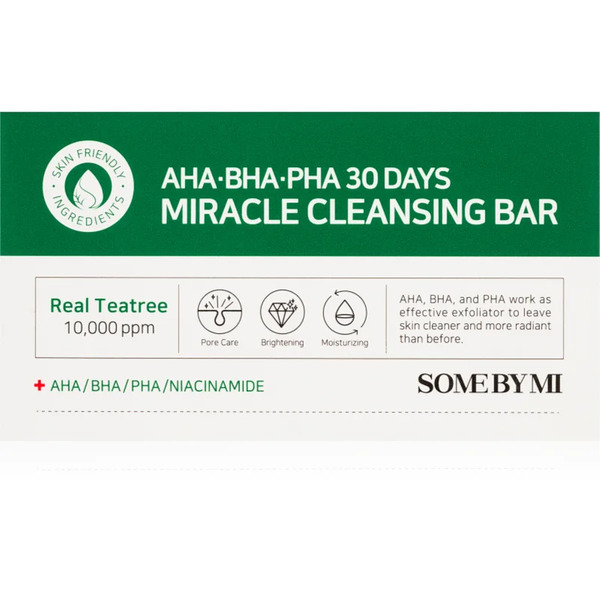  Some By Mi Aha∙bha∙pha 30 Days Miracle Cleansing Bar Moisturising Cleansing Soap For Oily And Problem Skin 106 G 