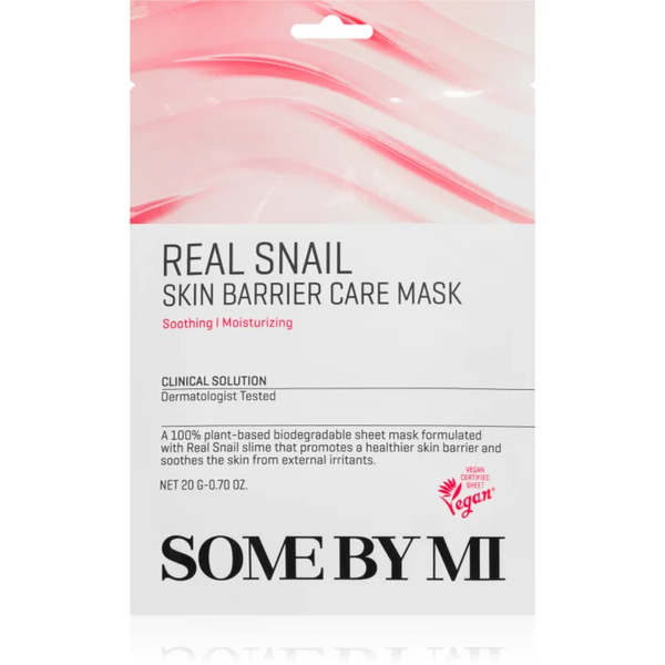  Some By Mi Clinical Solution Snail Skin Barrier Care Mask Strengthening Sheet Mask For Skin Regeneration And Renewal 20 G 