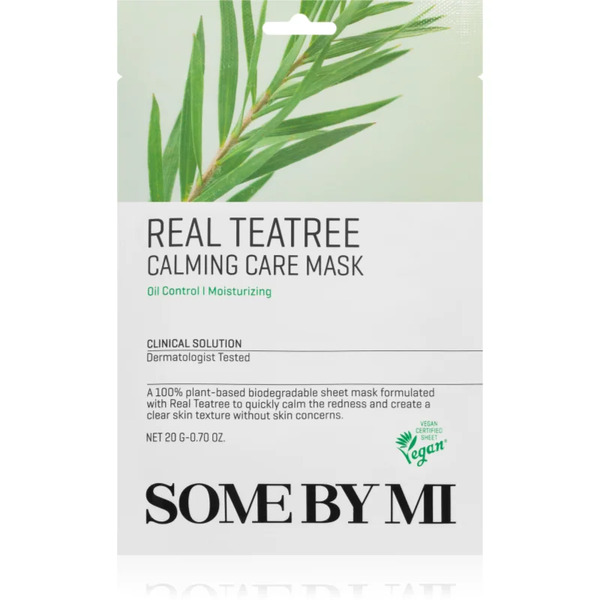 Some By Mi Clinical Solution Teatree Calming Care Mask Soothing Sheet Mask For Problem Skin, Acne 20 G 