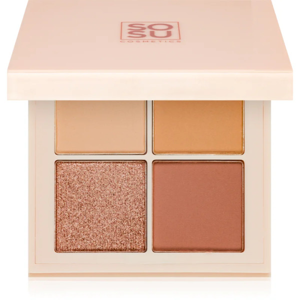  Sosu Cosmetics Eyeshadow Quad Eyeshadow Palette Shade Nude 4.8 G 