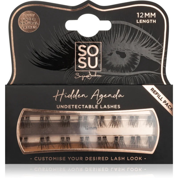  Sosu Cosmetics Hidden Agenda Undetectable Lashes Knott-free Individual Cluster Lashes 12 Mm 