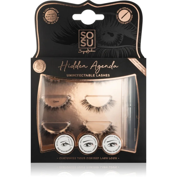  Sosu Cosmetics Hidden Agenda Undetectable Lashes Set For Lashes 