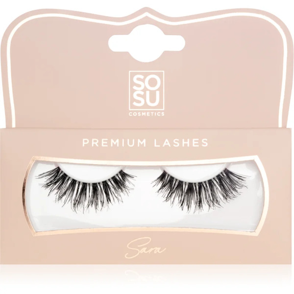  Sosu Cosmetics Premium Lashes False Eyelashes Shade Sara 1 Pc 