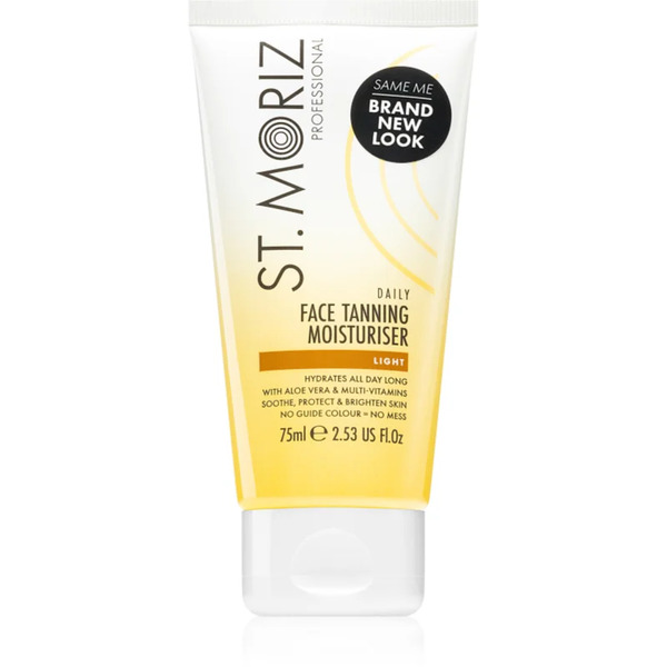  St. Moriz Daily Tanning Face Moisturiser Moisturising Self-tanning Cream For The Face Type Light 75 Ml 