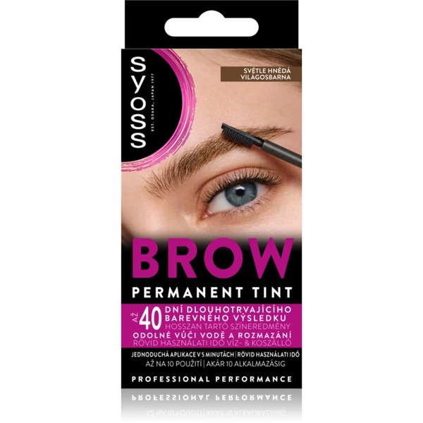  Syoss Brow Tint Brow Colour Shade Light Brown 10 Ml 