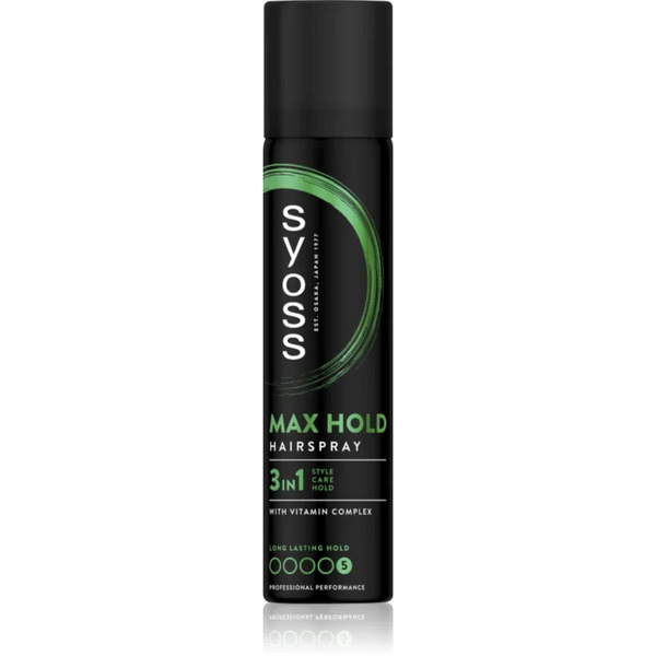  Syoss Max Hold Hairspray With Extra Strong Hold Mini 75 Ml 