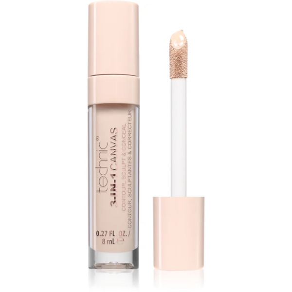  Technic Cosmetics 3-in-1 Canvas Long-lasting Concealer Shade Porcelain 8 Ml 