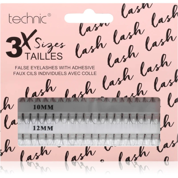  Technic Cosmetics Individual False Eyelashes Stick-on Cluster Lashes 60 Pc 