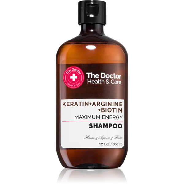 The Doctor Keratin + Arginine + Biotin Maximum Energy Keratin Shampoo For Hair Strengthening And Shine 355 Ml 