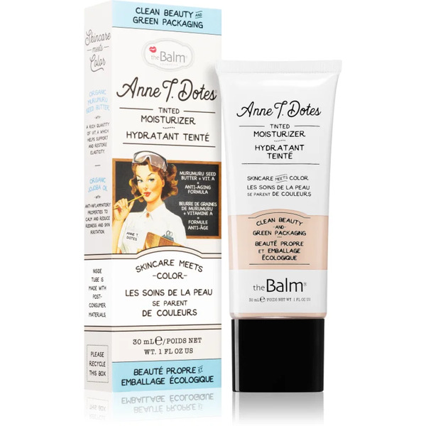  Thebalm Anne T. Dotes® Tinted Moisturizer Tinted Hydrating Cream Shade #10 Very Fair For Cool Tones 30 Ml 
