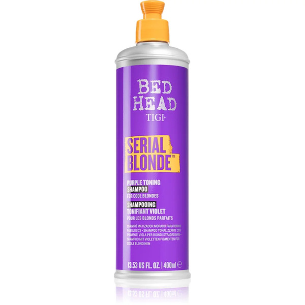 Tigi Serial Blonde Purple Toning Shampoo Purple Toning Shampoo For Blondes And Highlighted Hair 400 Ml 