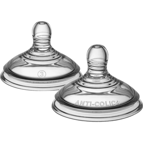 Tommee Tippee Advanced Anti-colic Baby Bottle Teat Fast Flow 6m+ 2 Pc 