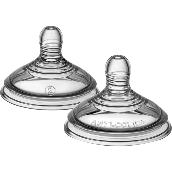  Tommee Tippee Advanced Anti-colic Baby Bottle Teat Medium Flow 3m+ 2 Pc 