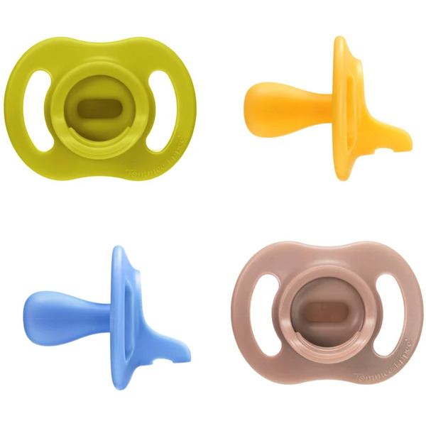  Tommee Tippee Ultra Light Stay Put 6-18 M Dummy Boy 4 Pc 