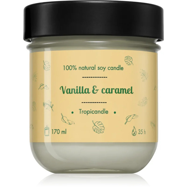  Tropicandle Vanilla & Caramel Scented Candle 170 Ml 