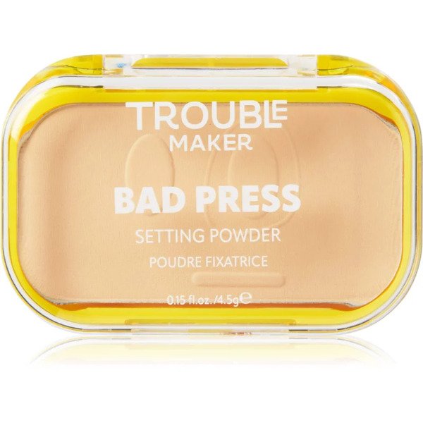  Trouble Maker Bad Press Setting Powder Finishing Powder Shade Click Bait Light 4.5 G 