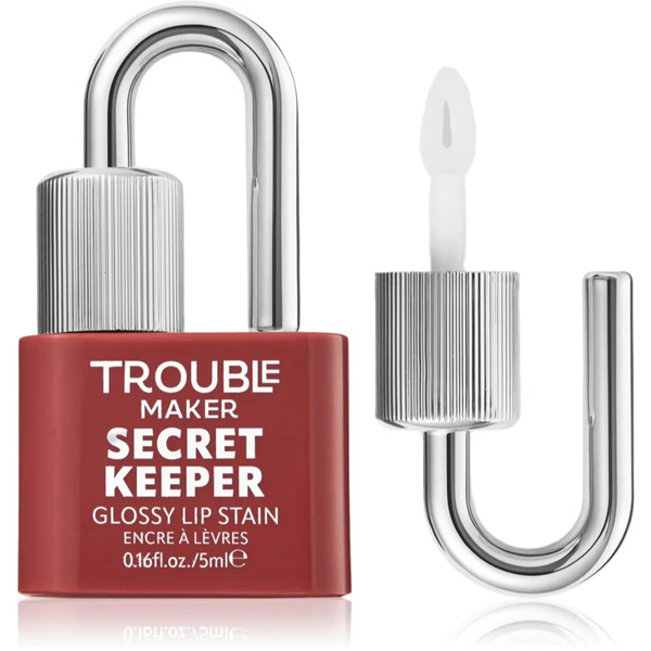  Trouble Maker Secret Keeper Lip Gloss Stain Lip Stain With Long-lasting Effect Shade Just Us Rose Mauve 5 Ml 