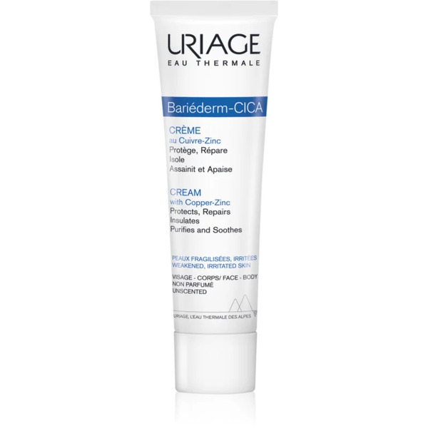  Uriage Bariéderm Cica-cream With Copper-zinc Reparative Cream With Copper And Zinc With Panthenol 100 Ml 