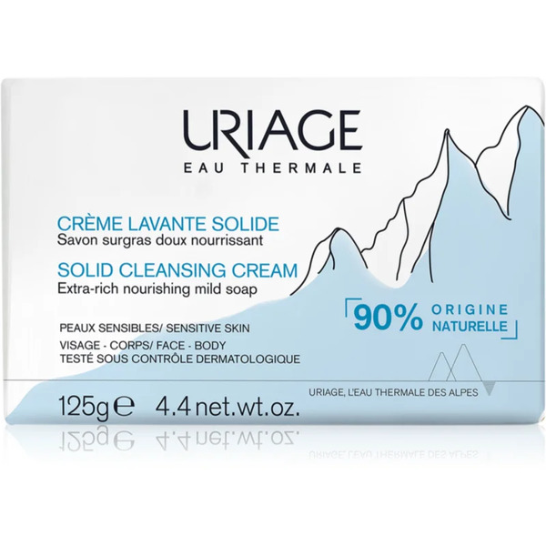  Uriage Hygiène Solid Cleansing Cream Gentle Cream Cleanser With Thermal Water Z Francouzských Alp 125 G 