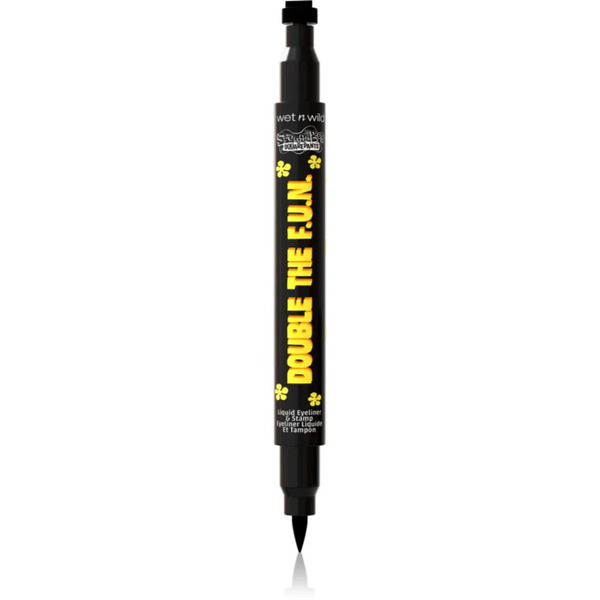  Wet N Wild Spongebob Squarepants Double The F.u.n. Liquid Eyeliner & Stamp Multifunctional Eyeliner Shade Best Day Ever 1.2 Ml 