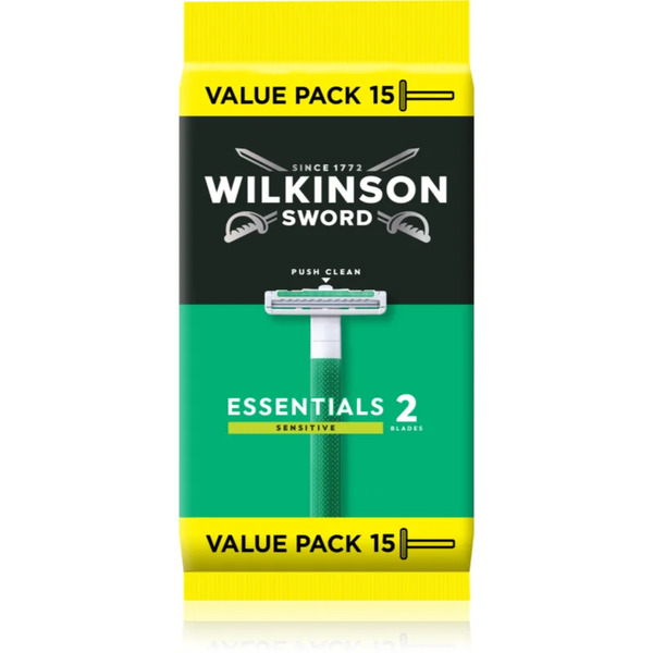  Wilkinson Sword Essentials 2 Sensitive Disposable Razors 15 Pc 