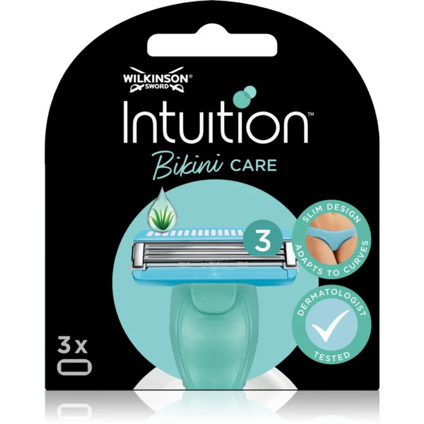  Wilkinson Sword Intuition Bikini Care Replacement Blades With Aloe Vera 3 Pc 