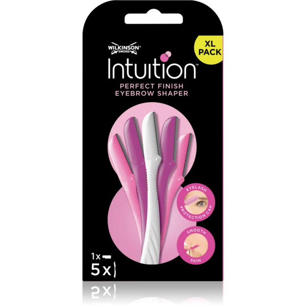  Wilkinson Sword Intuition Perfect Finish Eyebrow Shaper Razor For Eyebrows 5 Pc 