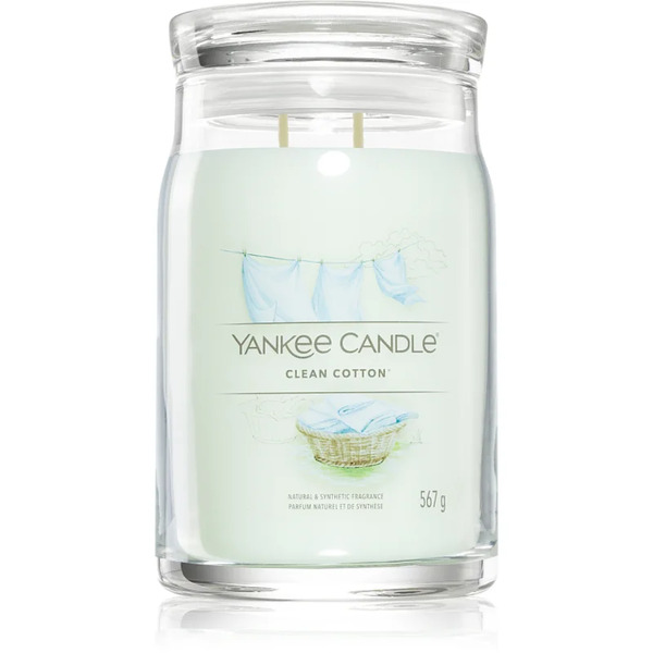  Yankee Candle Clean Cotton Scented Candle Signature 567 G 