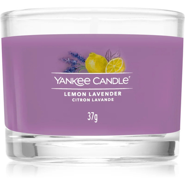  Yankee Candle Lemon Lavender Votive Candle Glass 37 G 