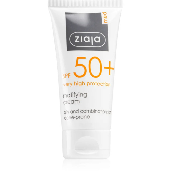  Ziaja Med Protecting Uva + Uvb Mattifying Face Sunscreen Spf 50+ 50 Ml 