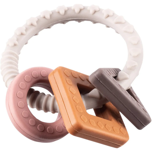  Zopa Silicone Teether Shape Chew Toy Multicolor 1 Pc 