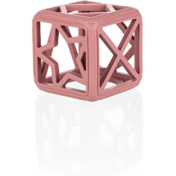  Zopa Silicone Teether Square Chew Toy 0 M+ Old Pink 1 Pc 