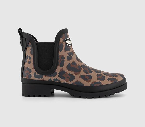  Barbour Womens Aubrey Welly Boots Leopard Multi, 3 
