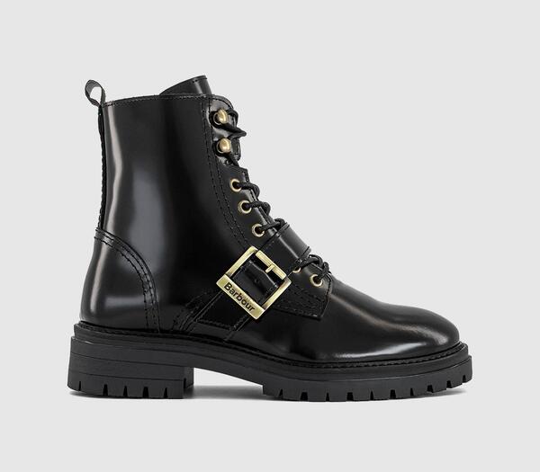  Barbour Womens Ouseburne Lace Up Boots Black, 3 