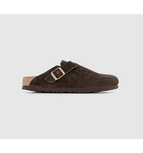  Birkenstock Womens Boston Clogs In Brown, 3 