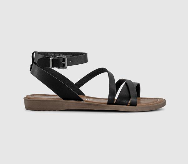  Blowfish Womens Daffodil 2 Sandals Black, 3 