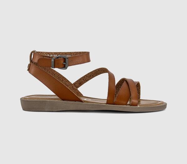  Blowfish Womens Daffodil 2 Sandals Scotch Brown, 3 