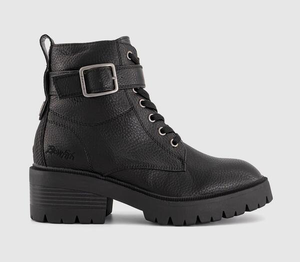  Blowfish Womens Jagger Lace Boots Black, 7 